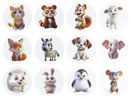 Naklejka (nalepka) Craft-Fun Series Słodkie zwierzątka Naklejki na rolce Titanum (25YQ-031) Titanum