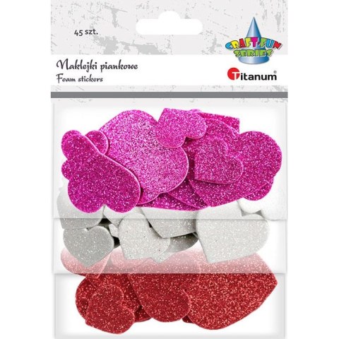 Naklejka (nalepka) Craft-Fun Series pianka - serca Titanum (EB890) Titanum