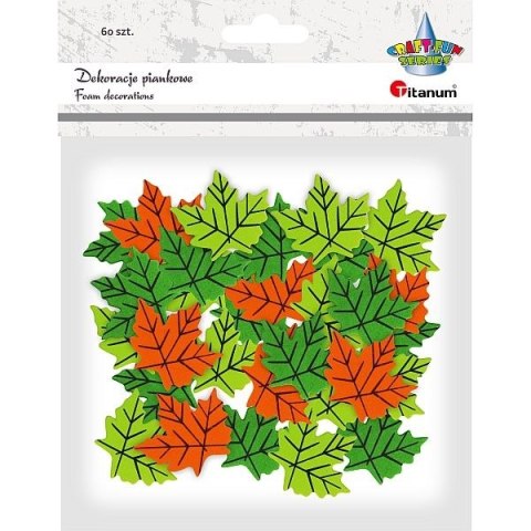 Ozdoba piankowa Craft-Fun Series liście 60szt. Titanum (EB680) Titanum
