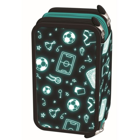 Piórnik NEON FOOTBALL pc-05 St.Right (z wyposażnieniem) St.Right