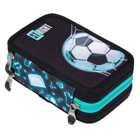 Piórnik NEON FOOTBALL pc-05 St.Right (z wyposażnieniem) St.Right