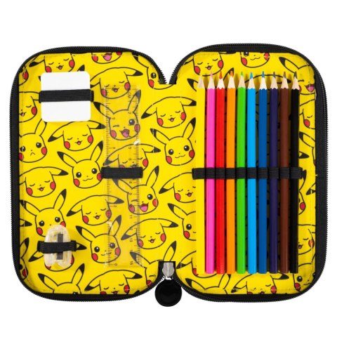 Piórnik POKEMON PODWÓJNY St.Majewski (z wyposażnieniem) St.Majewski