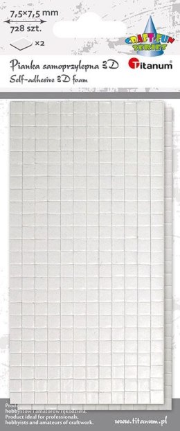 Plaster samoprzylepny Craft-Fun Series pianka 3D [mm:] 75x75 Titanum (EB885) Titanum