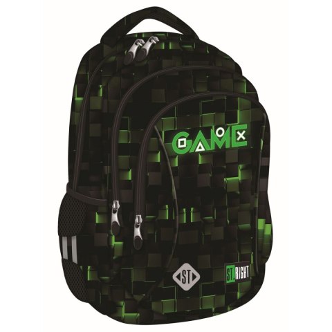 Plecak GREEN GAME 3-KOMORY St.Right (BP-26) St.Right