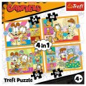 Puzzle Garfield 4w1 4w1 el. Trefl (34673) Trefl