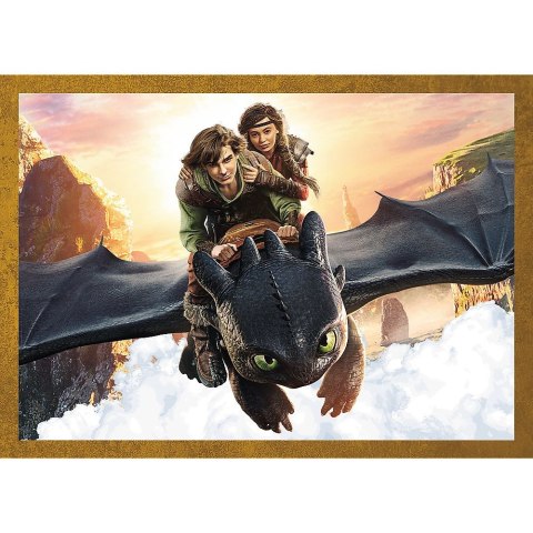 Puzzle Jak Wytresowac Smoka Podróże 4w1 el. Trefl (34678) Trefl
