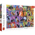 Puzzle Koci alfabet 500 el. Trefl (37527) Trefl