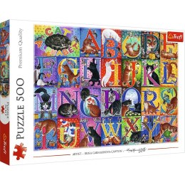Puzzle Koci alfabet 500 el. Trefl (37527) Trefl
