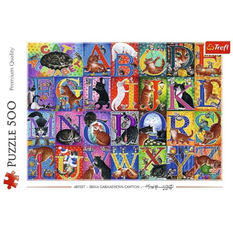 Puzzle Koci alfabet 500 el. Trefl (37527) Trefl