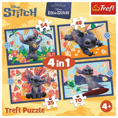 Puzzle Stitch Wakacje na Hawajach 4w1 el. Trefl (34666) Trefl