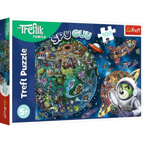 Puzzle Trefliki Trefliki w kosmosie 100 el. Trefl (16496) Trefl