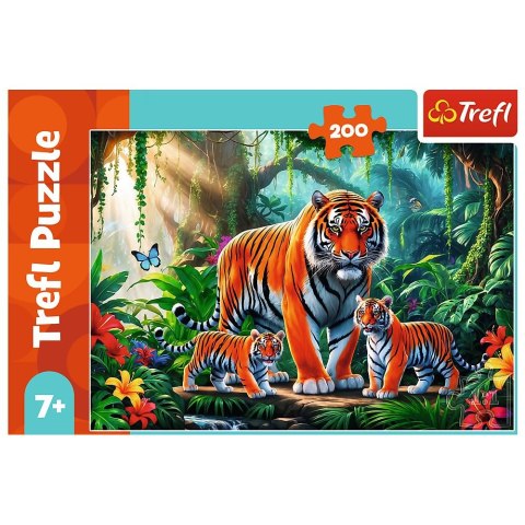 Puzzle Tygrysie zwyczaje 200 el. Trefl (13330) Trefl