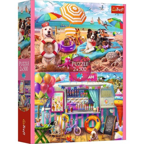 Puzzle Wakacyjny czas 2x500 el. Trefl (37533) Trefl