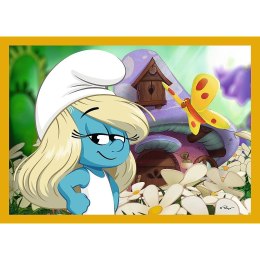 Puzzle Życie w Wiosce Smerfów 4w1 el. Trefl (34664) Trefl