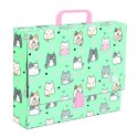 Teczka kartonowa na zatrzask Charming Cats A4 różne [mm:] 330x90 Unipap Unipap