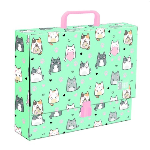 Teczka kartonowa na zatrzask Charming Cats A4 różne [mm:] 330x90 Unipap Unipap