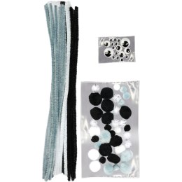 Zestaw dekoracyjny Titanum Craft-Fun Series tonacja szara (16072A) Titanum