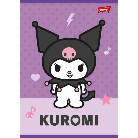 Zeszyt Kuromi aminowany A5 32k. 70g linia podwójna Unipap Unipap