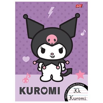 Zeszyt Kuromi do nauki pisania A4 32k. 70g podwójna linia kolor Unipap Unipap