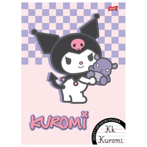 Zeszyt Kuromi do nauki pisania A4 32k. 70g podwójna linia kolor Unipap Unipap