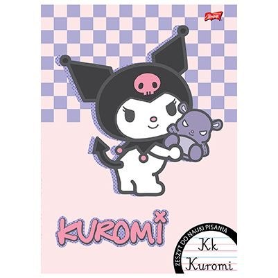 Zeszyt Kuromi do nauki pisania A4 32k. 70g podwójna linia kolor Unipap Unipap
