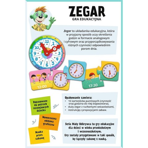 Gra edukacyjna Trefliki Mały odkrywca Gra Zegar Trefl (02809) Trefl