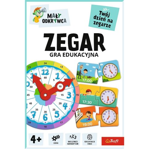 Gra edukacyjna Trefliki Mały odkrywca Gra Zegar Trefl (02809) Trefl