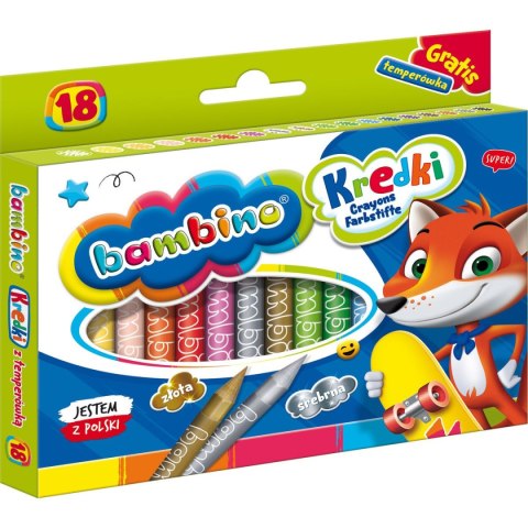 Kredki glinkowe 18 kol. St.Majewski St.Majewski