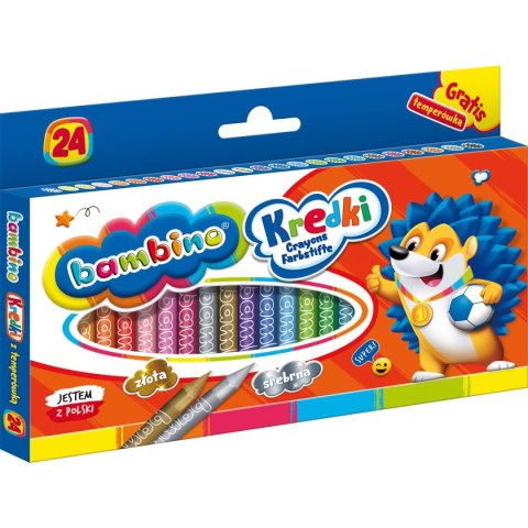Kredki glinkowe Bambino 24 kol. St.Majewski St.Majewski