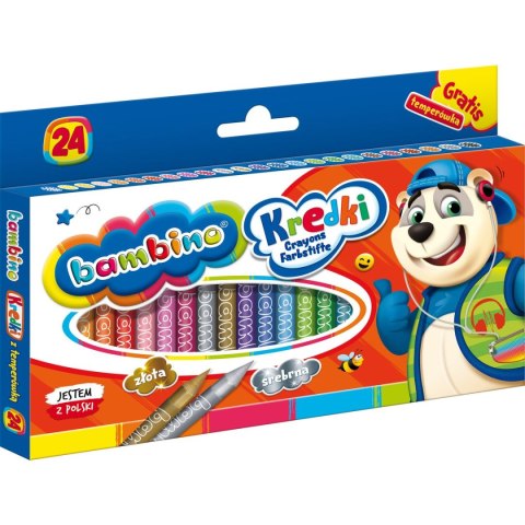 Kredki glinkowe Bambino 24 kol. St.Majewski St.Majewski