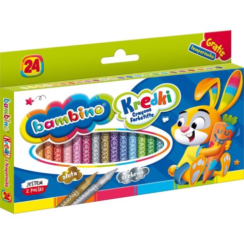 Kredki glinkowe Bambino 24 kol. St.Majewski St.Majewski