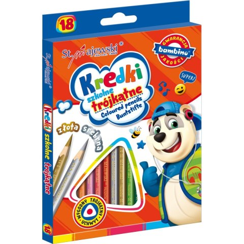 Kredki ołówkowe 18 kol. St.Majewski St.Majewski