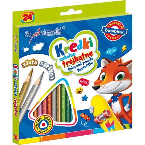 Kredki ołówkowe 24 kol. St.Majewski St.Majewski