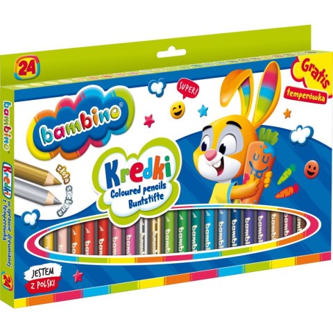 Kredki ołówkowe BAMBINO 24 kol. St.Majewski St.Majewski