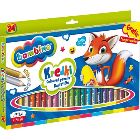 Kredki ołówkowe BAMBINO 24 kol. St.Majewski St.Majewski