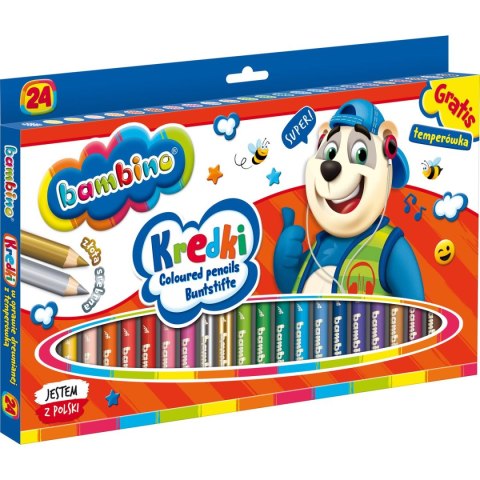 Kredki ołówkowe BAMBINO 24 kol. St.Majewski St.Majewski