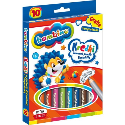 Kredki ołówkowe Bambino 10 kol. St.Majewski St.Majewski