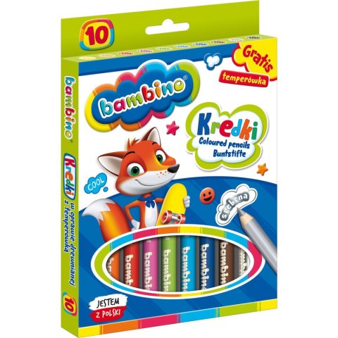 Kredki ołówkowe Bambino 10 kol. St.Majewski St.Majewski