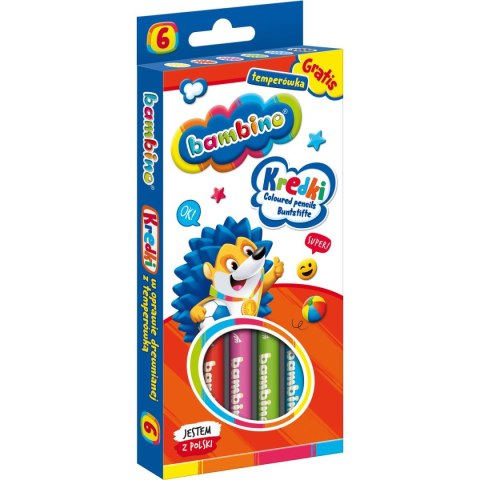 Kredki ołówkowe Bambino 6 kol. St.Majewski St.Majewski