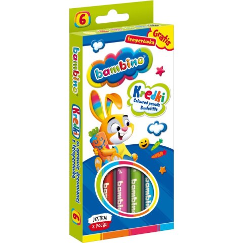 Kredki ołówkowe Bambino 6 kol. St.Majewski St.Majewski