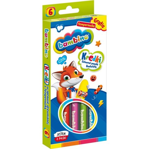 Kredki ołówkowe Bambino 6 kol. St.Majewski St.Majewski
