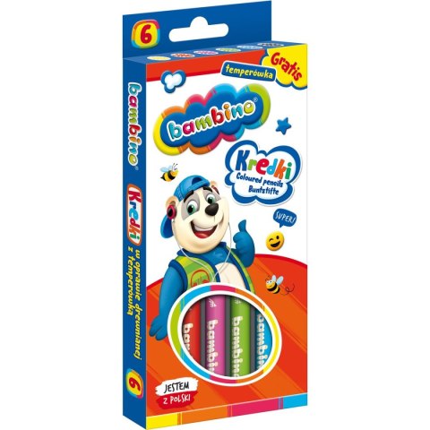 Kredki ołówkowe Bambino 6 kol. St.Majewski St.Majewski