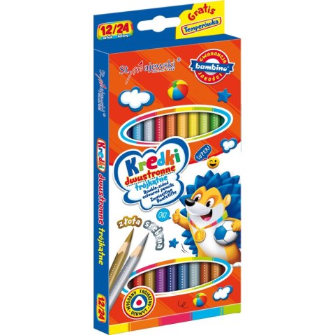 Kredki ołówkowe Bambino dwustronne 24 kol. St.Majewski (5903235004940) St.Majewski