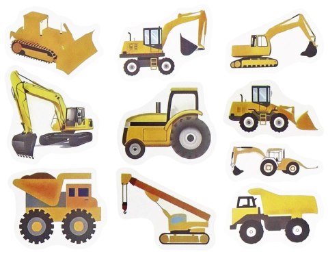 Naklejka (nalepka) Craft-Fun Series Pojazdy budowlane Naklejki na rolce Titanum (25YQ-008) Titanum