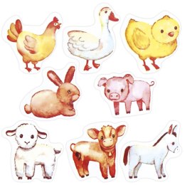 Naklejka (nalepka) Craft-Fun Series Zwierzęta zagrodowe 2 Naklejki na rolce Titanum (25YQ-048) Titanum