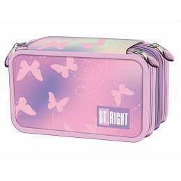 Piórnik PINK BUTTERFLIES pc-05 St.Right (z wyposażnieniem) St.Right