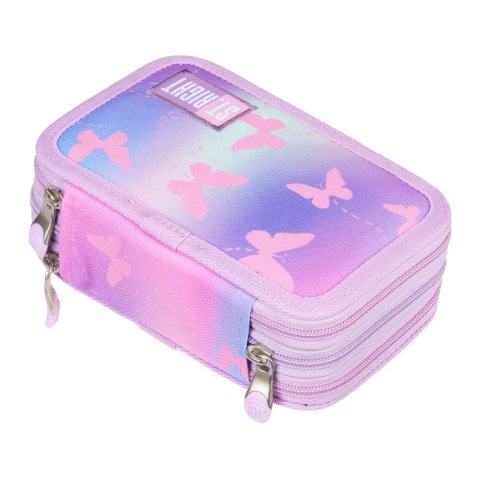 Piórnik PINK BUTTERFLIES pc-05 St.Right (z wyposażnieniem) St.Right