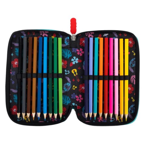 Piórnik STITCH MINT ALOHA POTRÓJNY St.Majewski (z wyposażnieniem) St.Majewski