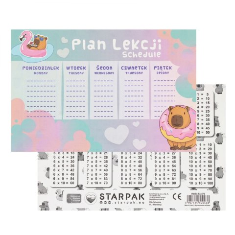 Plan lekcji kapibara Starpak (572478) Starpak