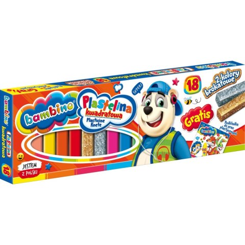 Plastelina 18 kol. BAMBINO mix St.Majewski St.Majewski